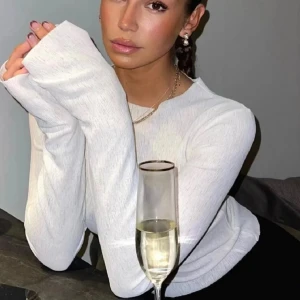 Adsgn topp - Långärmad strukturerad sheer top från A-dsgn (Alice Stenlöfs märke) som ej säljs längre❤️