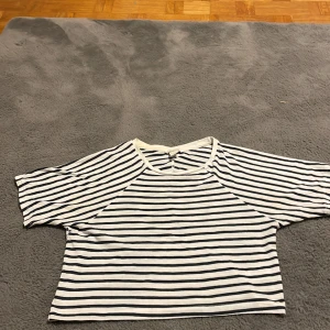 H&M Cropped T-shirt  - Pösig kroppad t shirt från H&M i strl S Köparen står för frakten💕