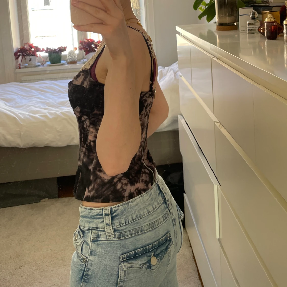 Corset topp svart  - 91