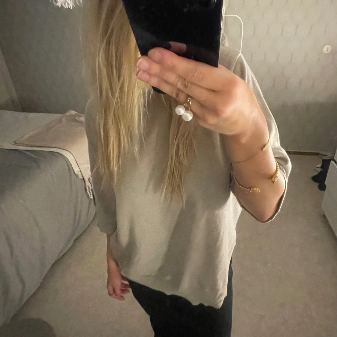 Trekvartsärmad topp - 90