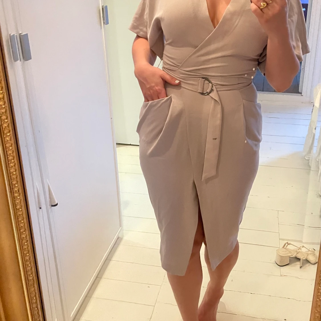 Smickrande klänning midi - 90