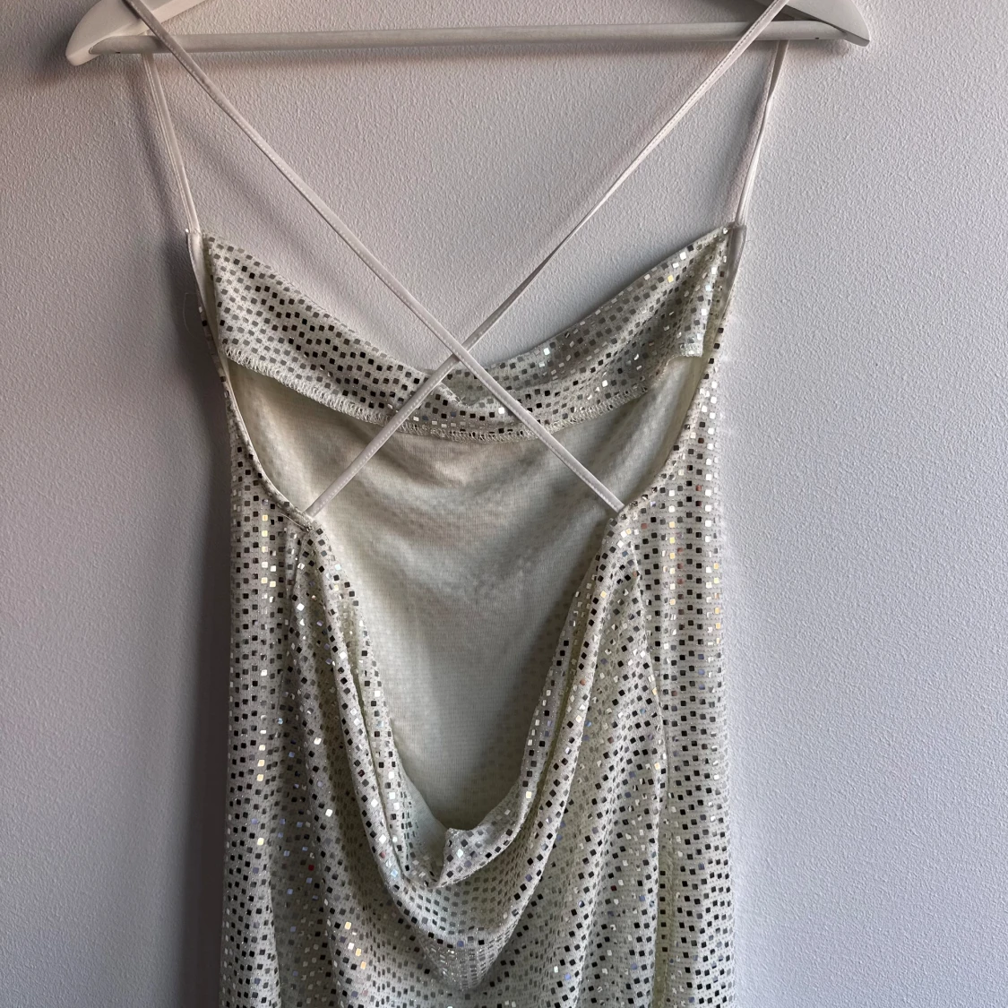 Silvrig festklänning  - 90
