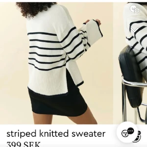Gina Tricot tröja  - Säljer den här randiga tröjan från Gina Tricot! Endast använd 1-2 då den inte satt som tänkt💕priset går att diskutera vid snabbt köp