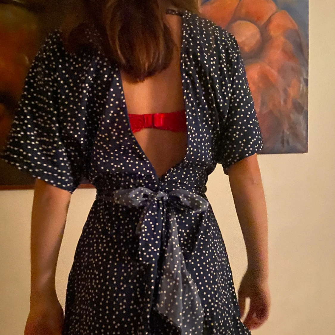 Klänning med inbyggda shorts💙 - 90