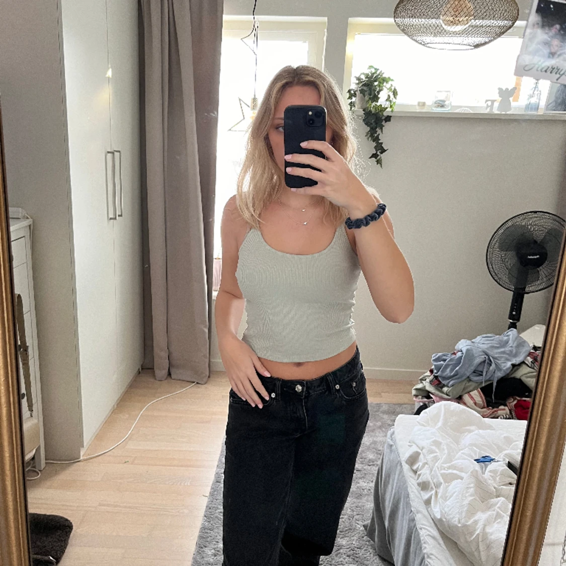 Mint/pastellgrön topp