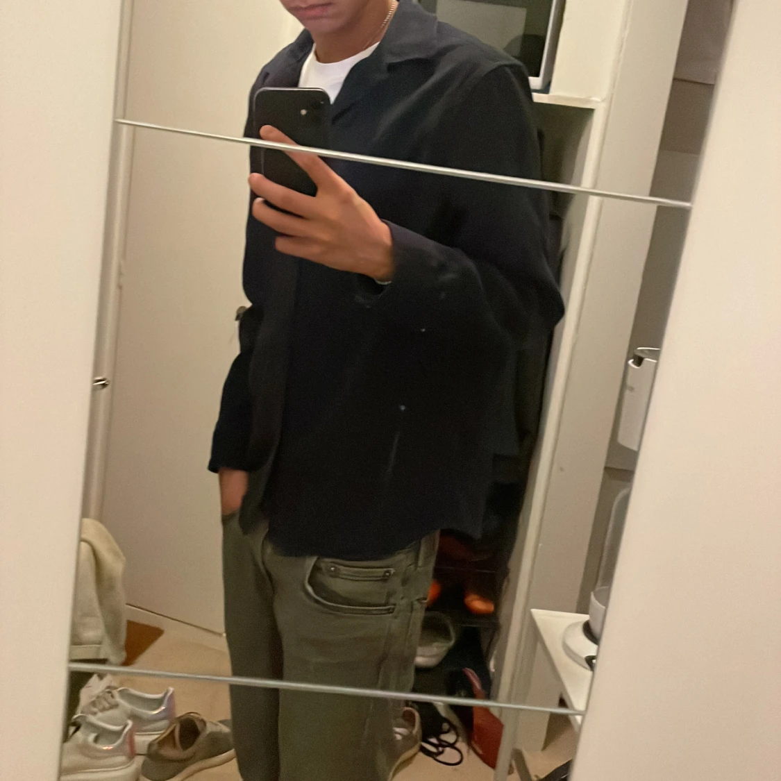 Mörkblå overshirt - 91