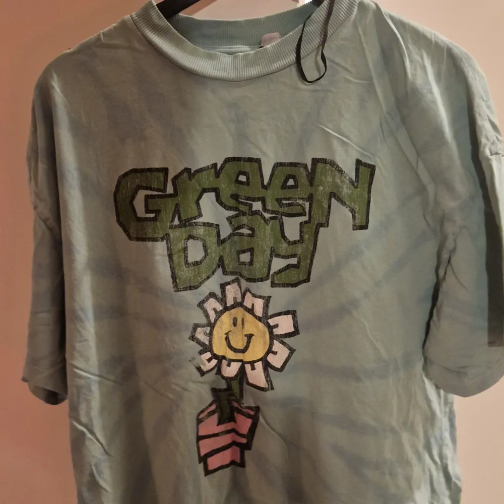 Green day t shirt köpt på h&m. Trycket är lite slitet . T-shirts.