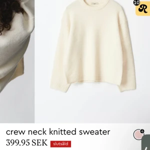 Gina Stickad - Säljer denna slutsålda, stickade tröjan från gina i premium kvalitet så jag klippte bort lappen innan jag testat varpå den var för liten, endast testad💕💕