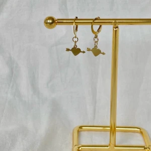 Örhängen  - Egentillverkade örhängen o rostfri stål🩷