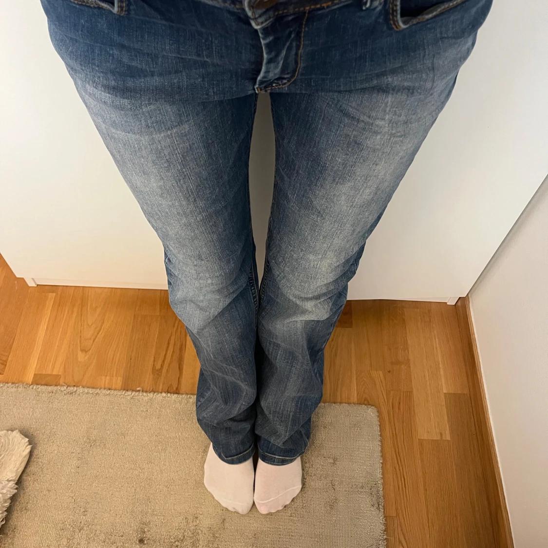Lågmidjade bootcut jeans 