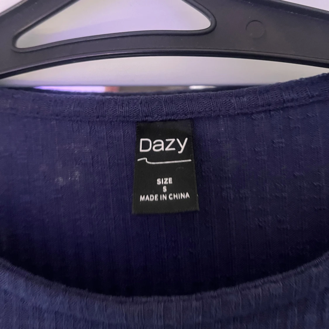 Marinblå långärmad tröja  - 91