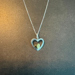 Silver halsband med hjärtan - Både kedjan och berlocken är i silver