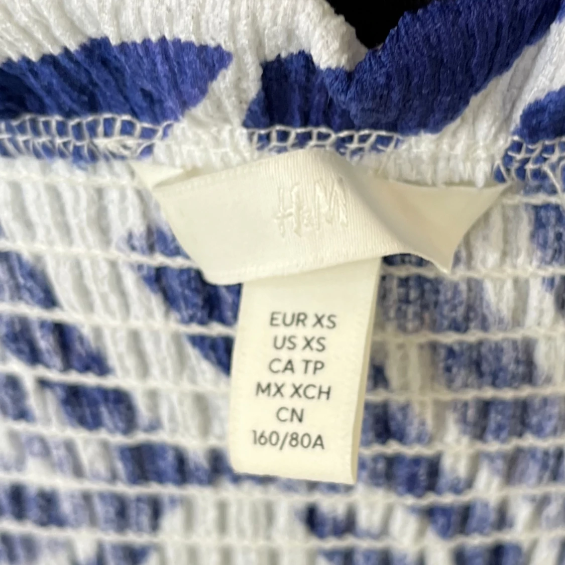 Blå, vit klänning  - 91