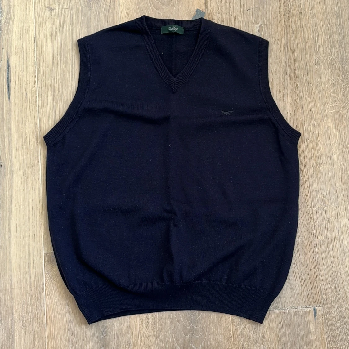 Stickad oversized väst