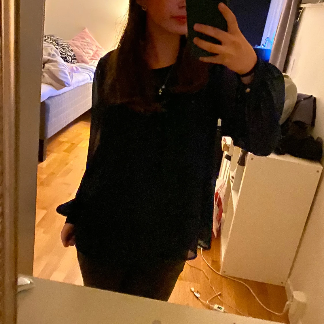 Jätte fin blå blus ifrån H&M! - 90