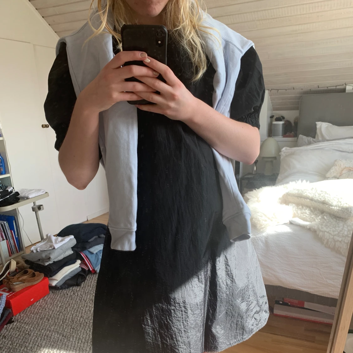 Ljusblå sweatshirt - 91