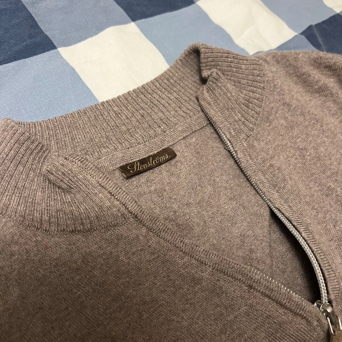Stenströms merinoull half zip - 90