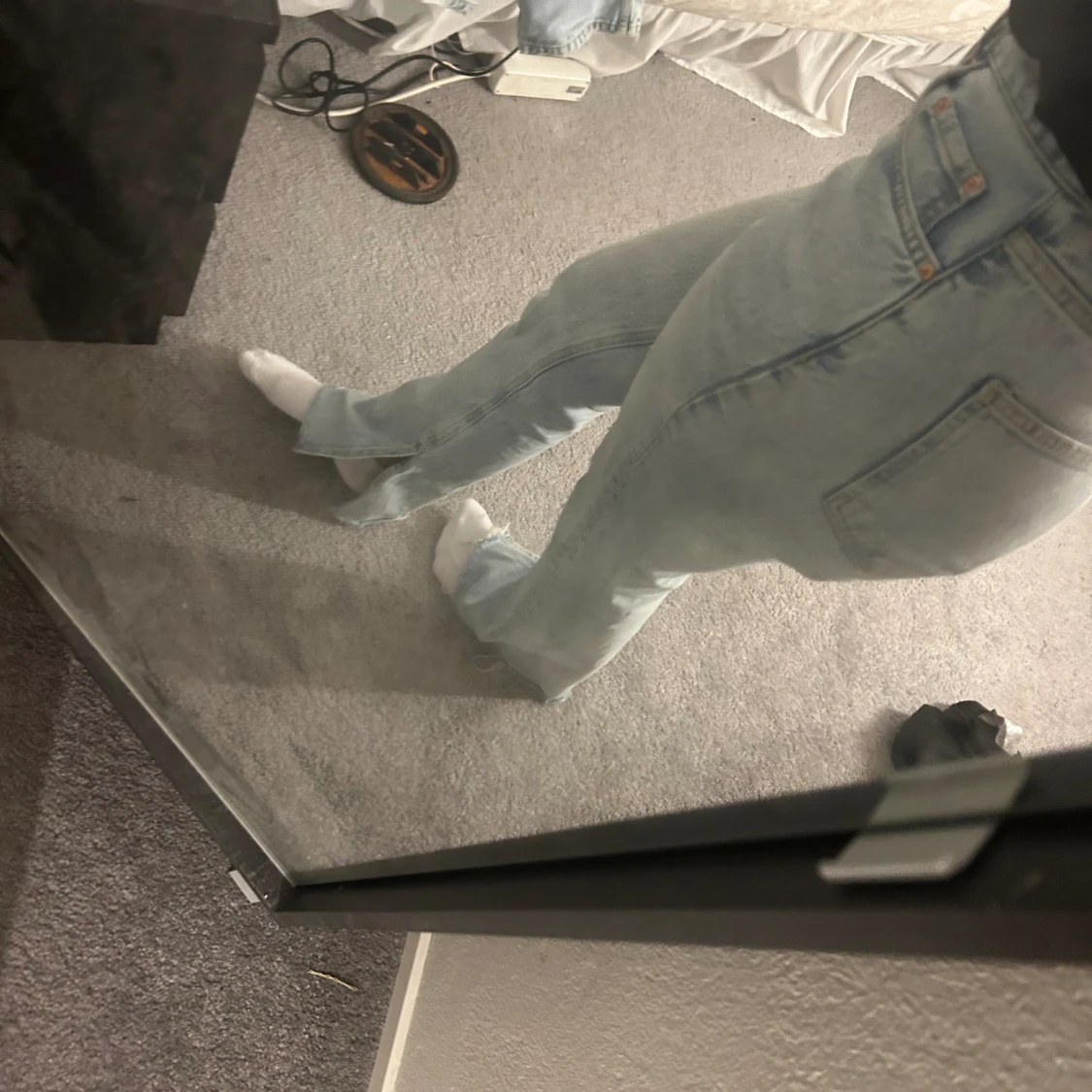 Jeans med slits - 90