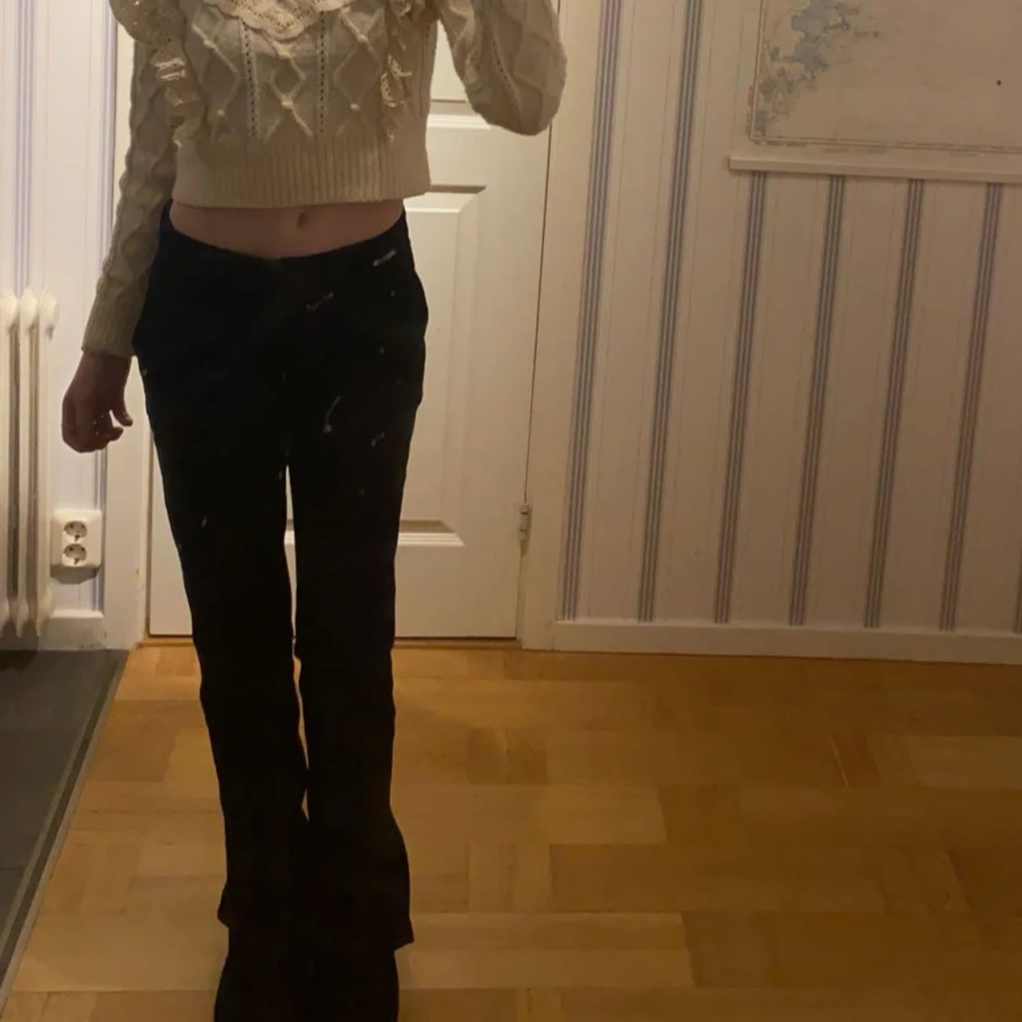 Lågmidjade kostymbyxor  - 91