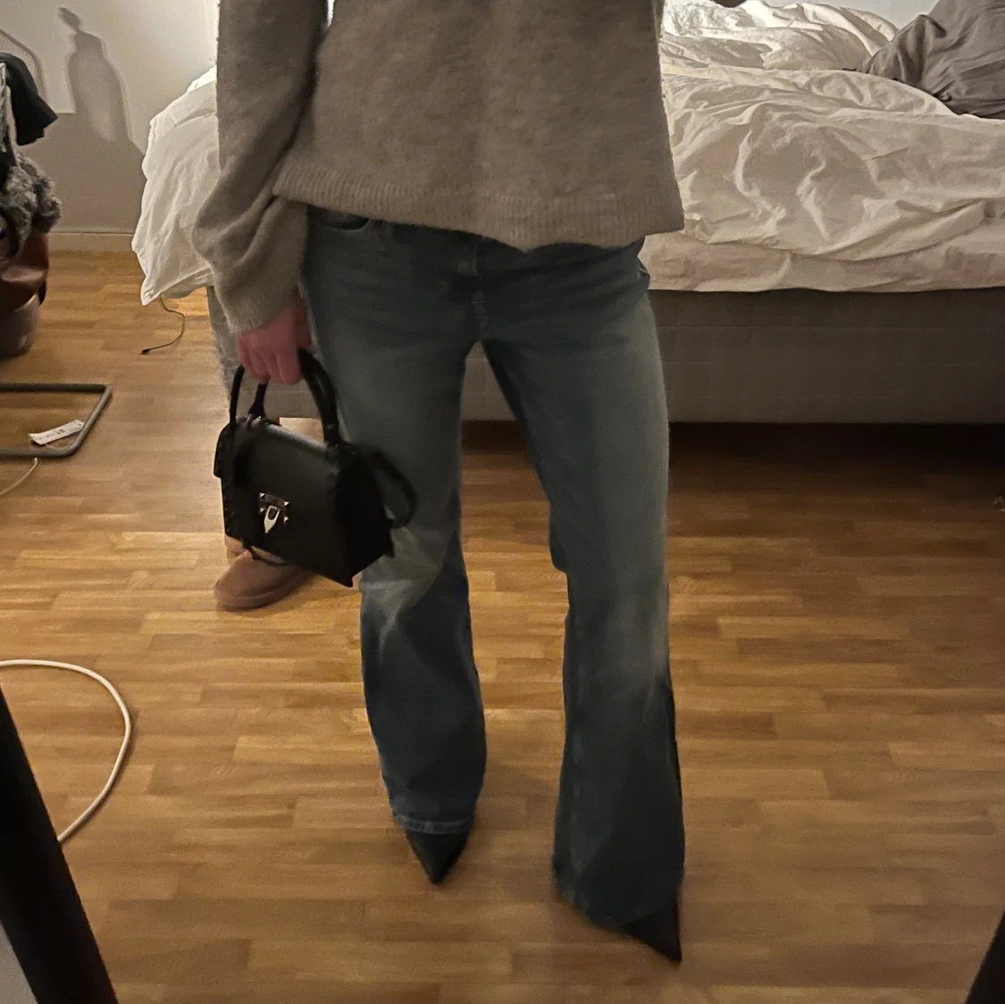 Jeans Lågmidjade bootcat  - 90