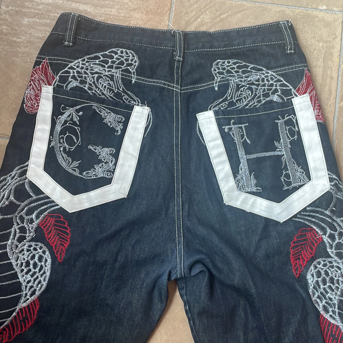 JEANS MED TRYCK - 90