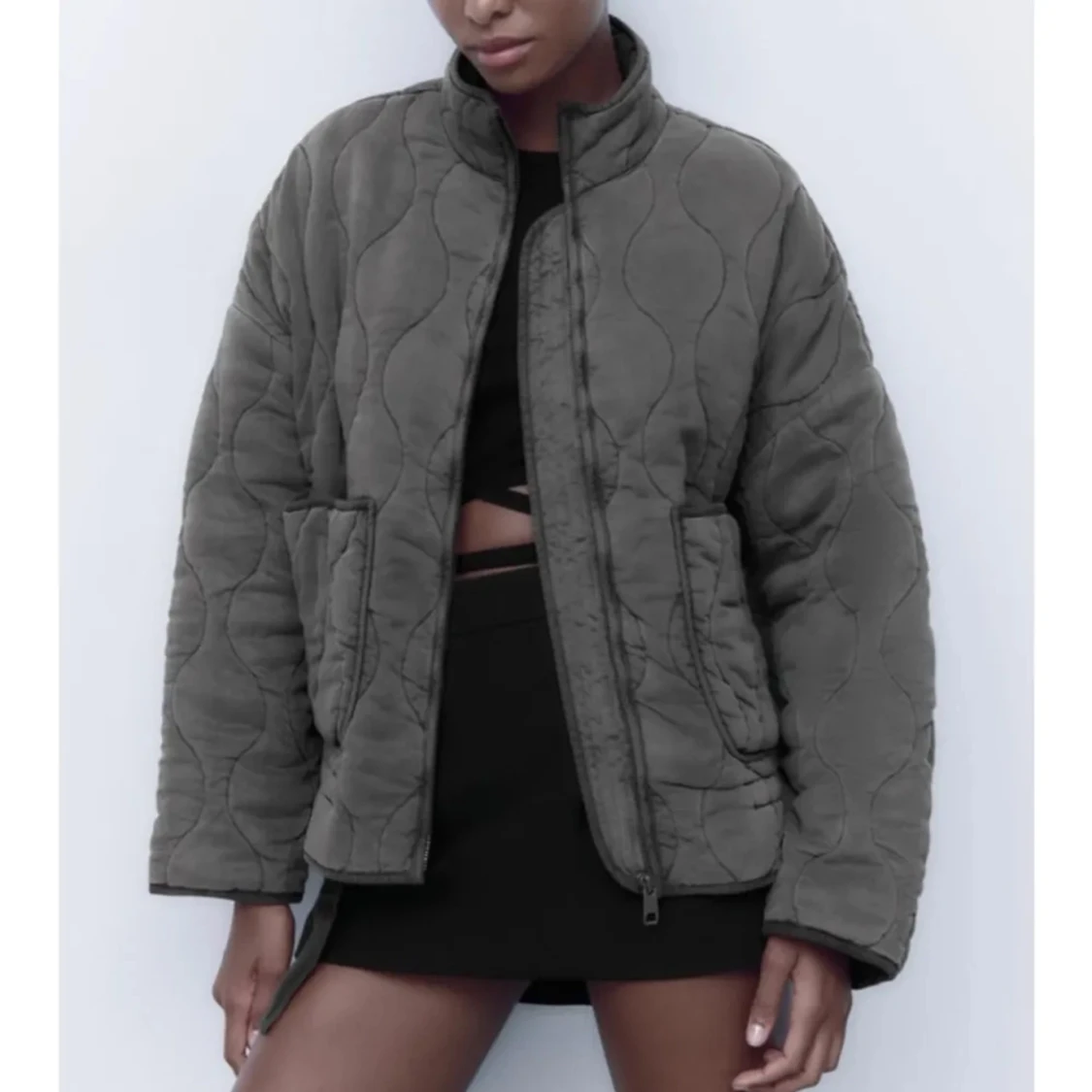 Zara quiltad jacka  - 92