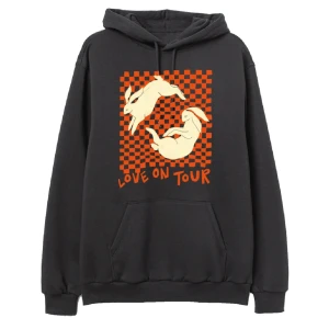 Harry Styles Love On Tour hoodie - Love on tour Bunny printed på en unisex pullover Hoodie. Knappt använt från Harry Styles Merch. Sitter lite oversized. Skönt material. 