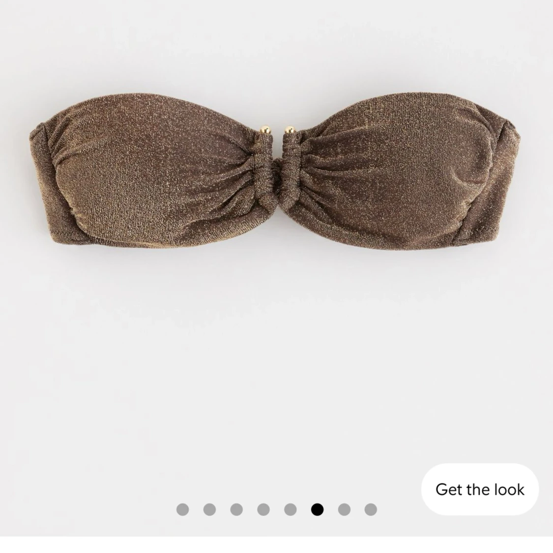 Glitter bandeau överdel bikini  - 92