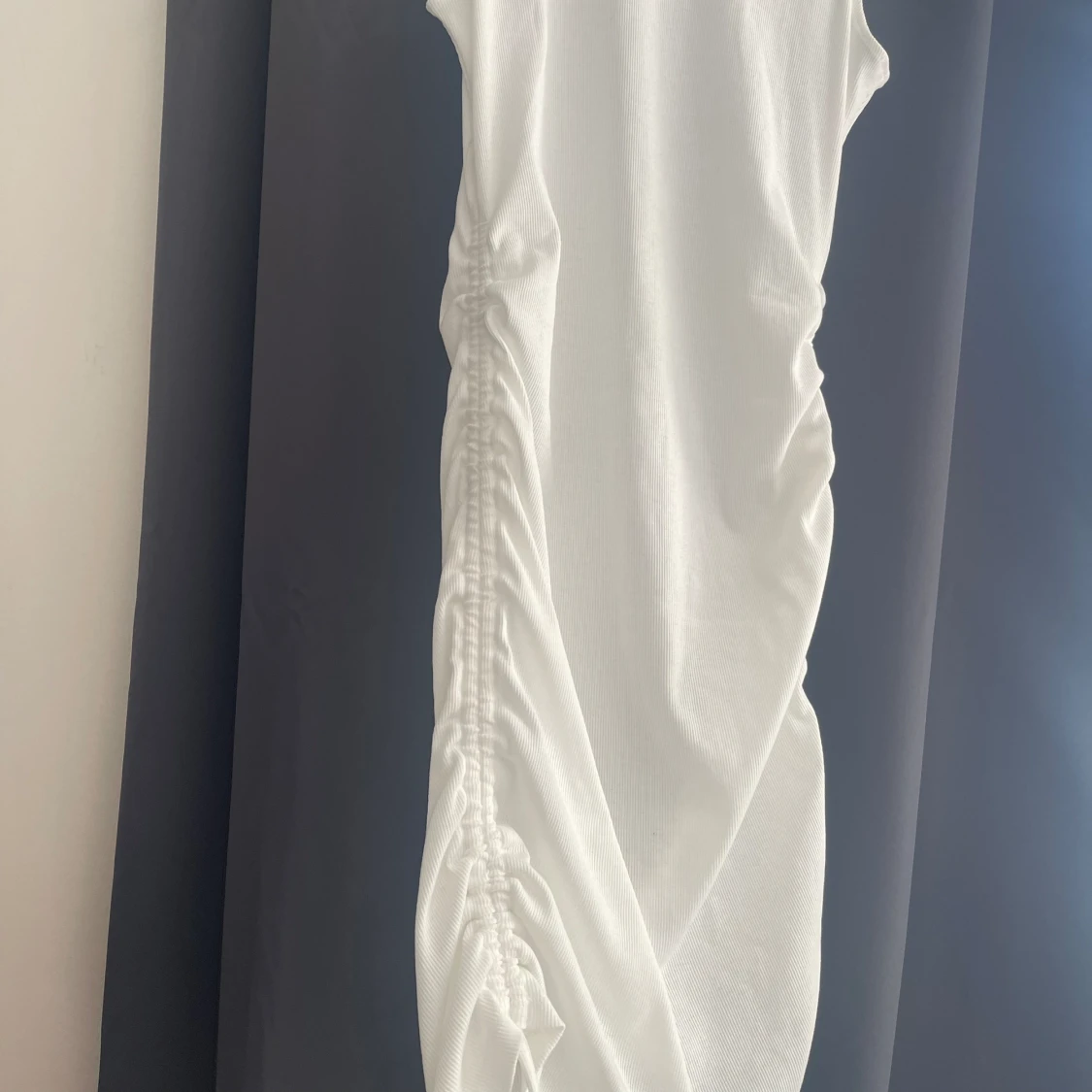 Vit sommar klänning - 90