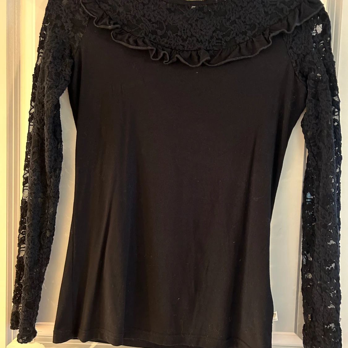 Långärmad spetströja - 90