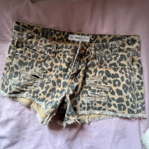 Leopard shorts - Leopard jeans shorts, Lågmidjade ,snygga, inte alls använda.
