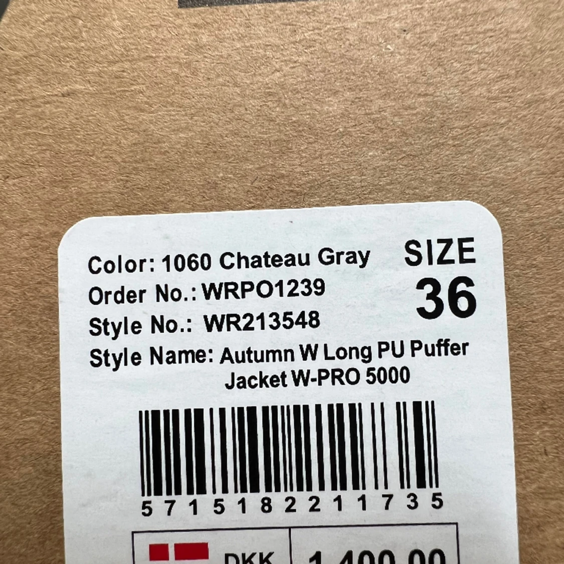 Tjock regn/vinterjacka - 91