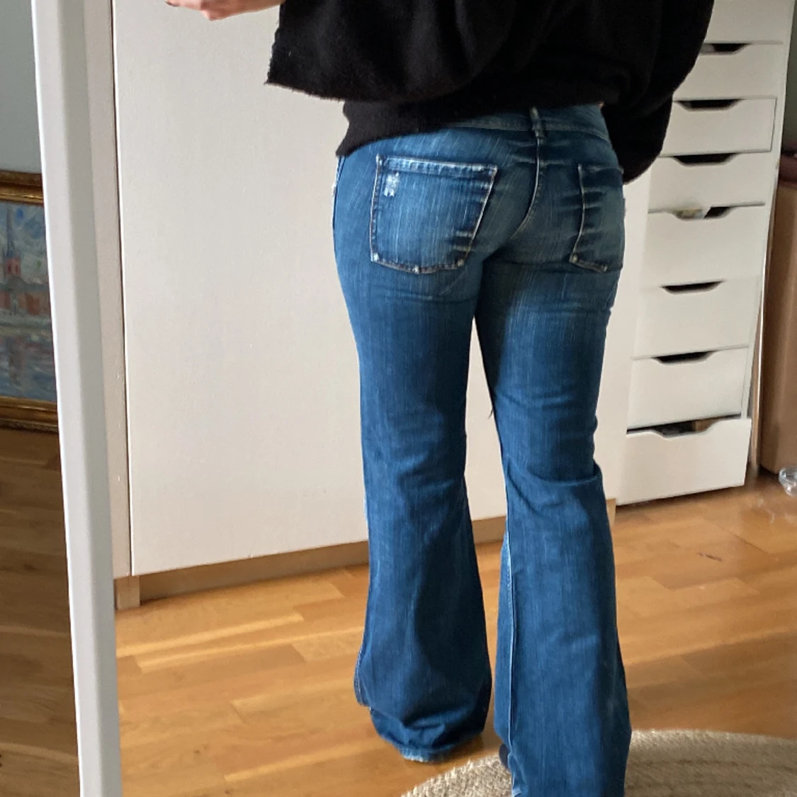 Lågmidjade bootcut jeans - 91