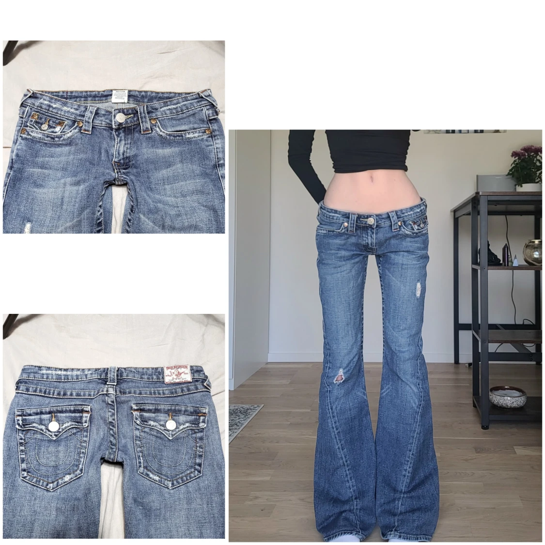 Lågmidjade jeans - 90