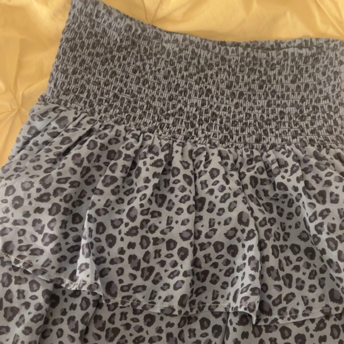 Blå Leopard volangkjol - 92