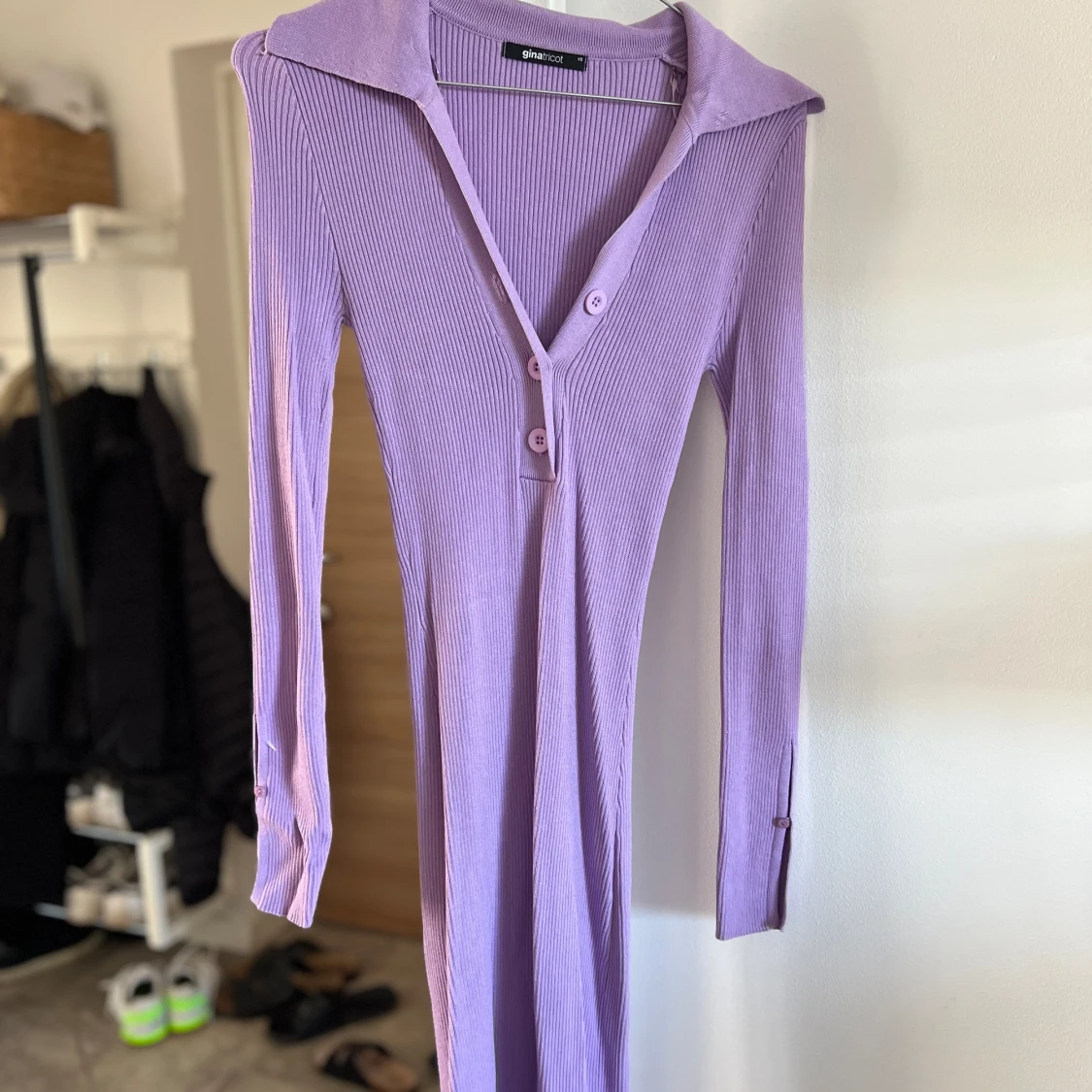 Lila midiklänning - 90