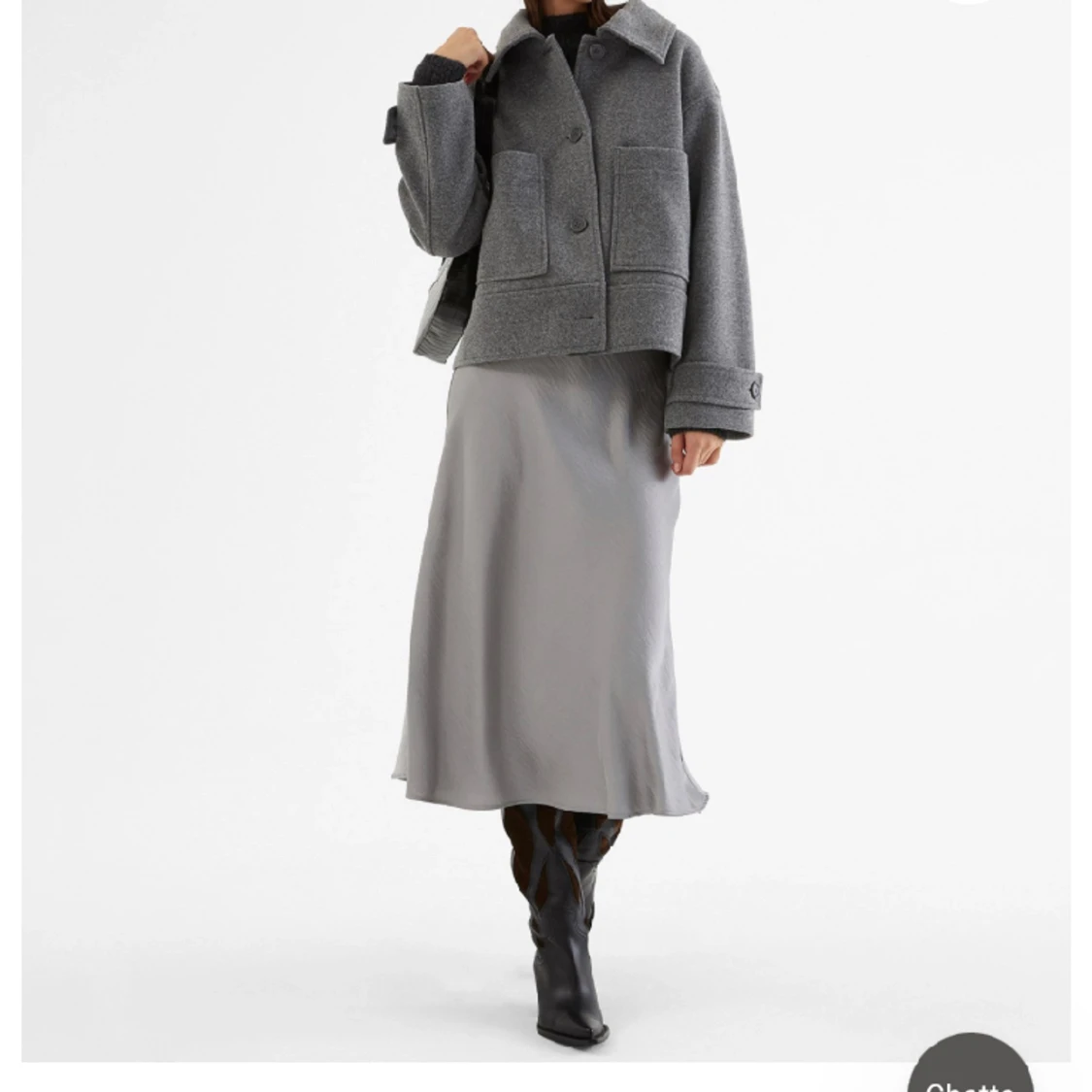 Den virala kappahl kappan i grå - 90