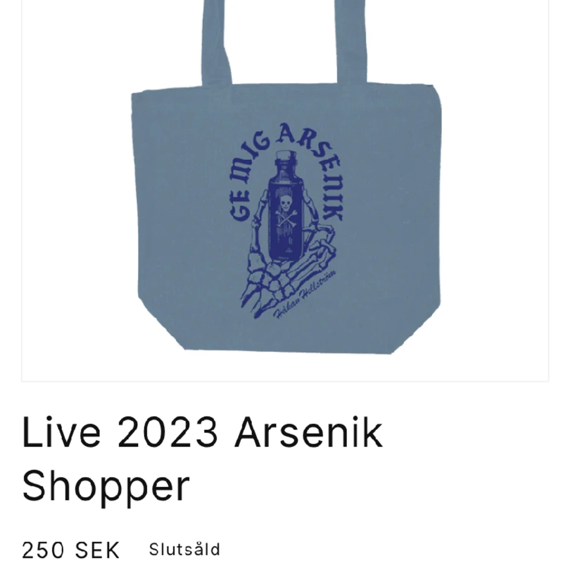 Håkan Hellström tygkasse