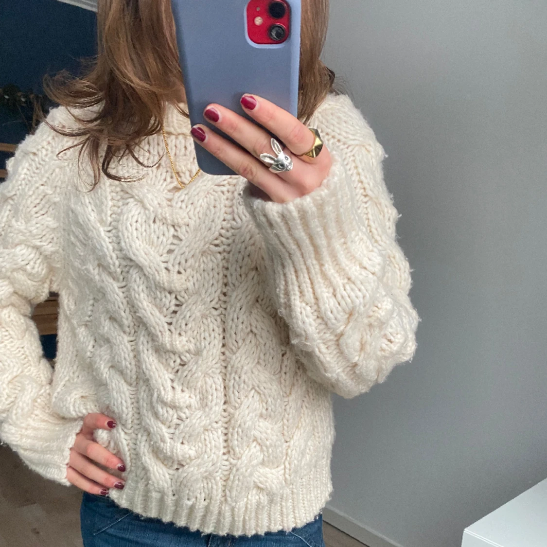 Stickad tröja zara!! - 90