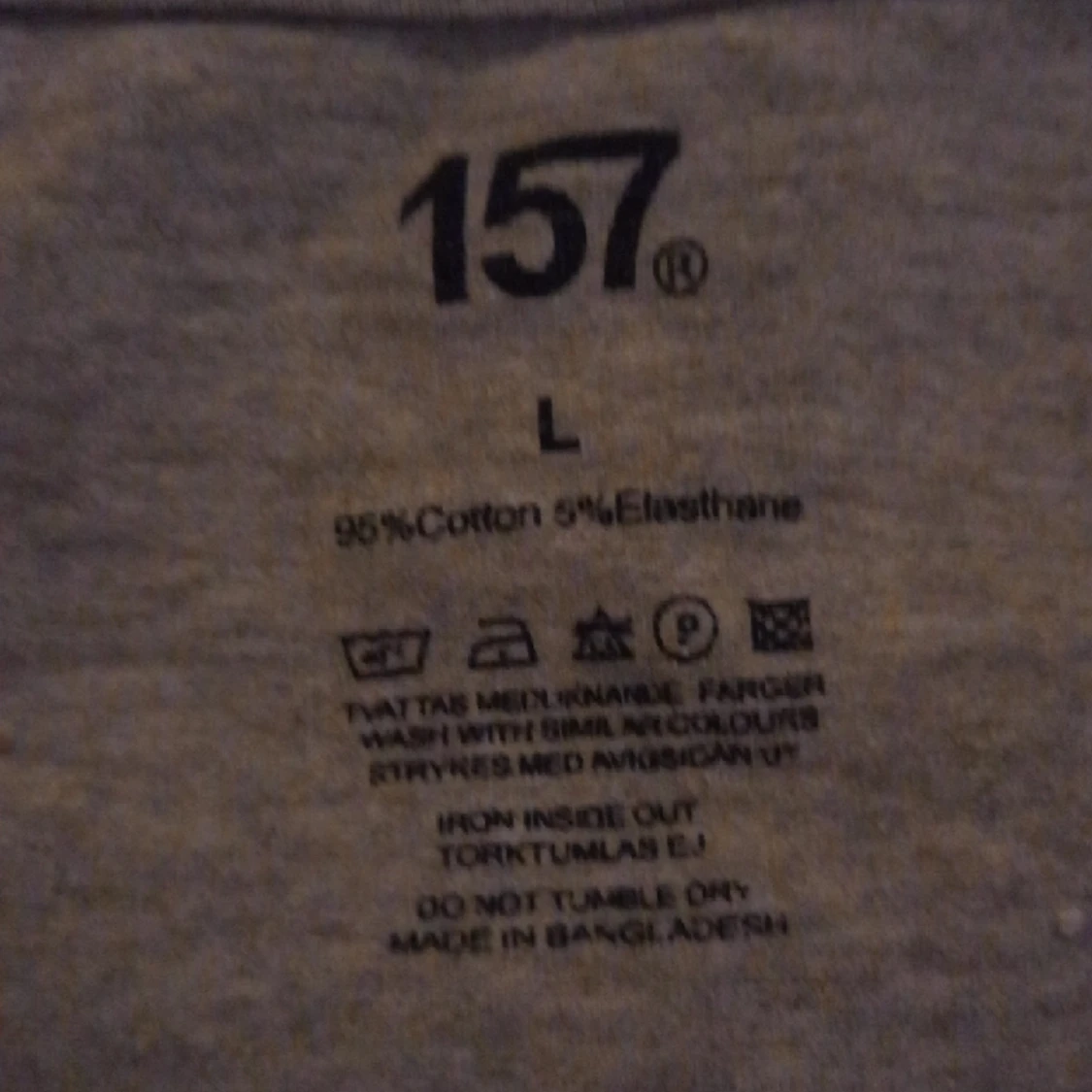 Grå långärmad tröja  - 90