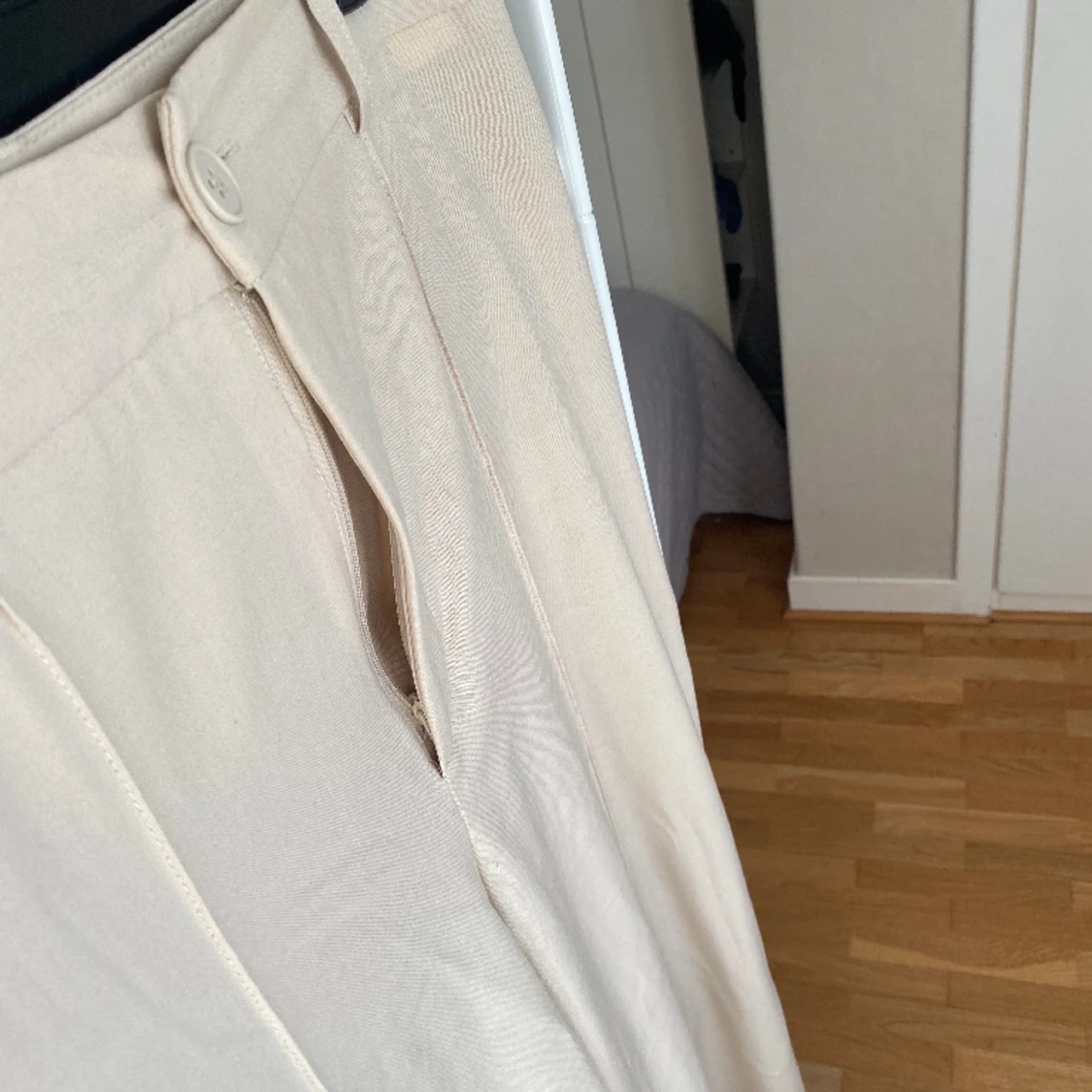 Beiga kostymbyxor  - 90