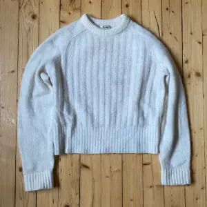 Soft and fuzzy mohair knit from Acne Studios. Used but still in excellent condition. Fits cropped and wide Fits S-M. Note: a small stain on the inside of the arm (see pictures).