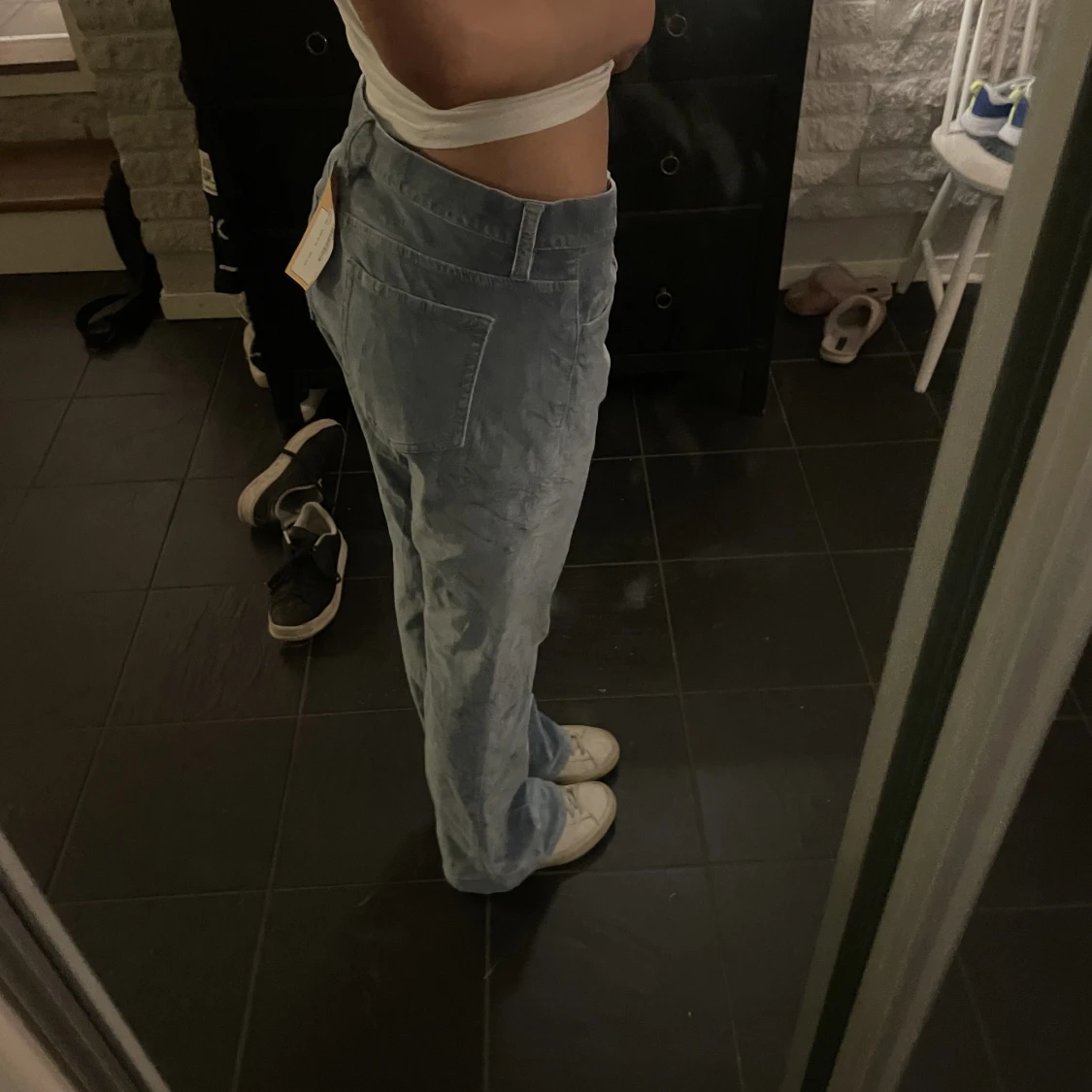 Lågmidjade blåa jeans - 90