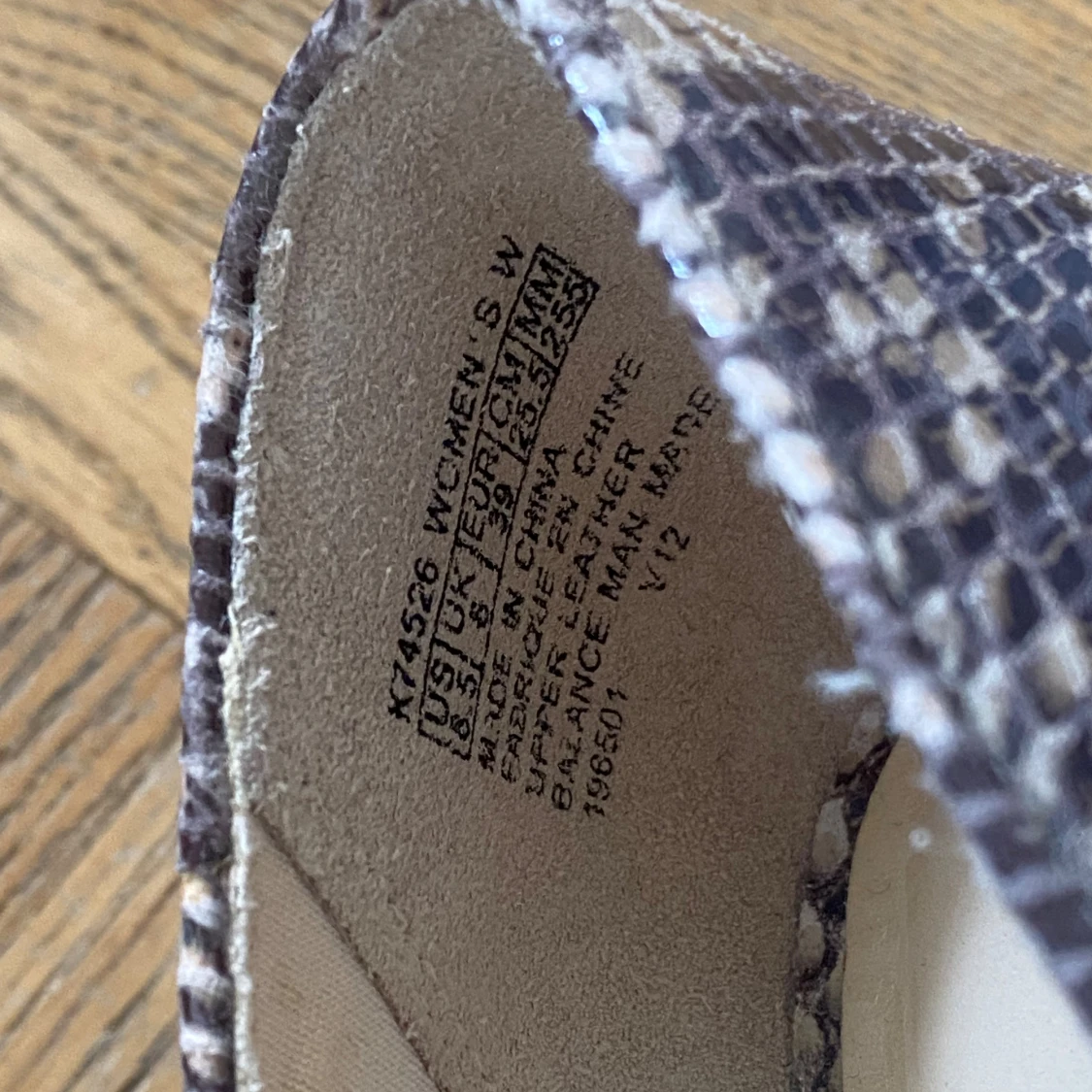 Klackskor med leopardmönster storlek 39 - 92