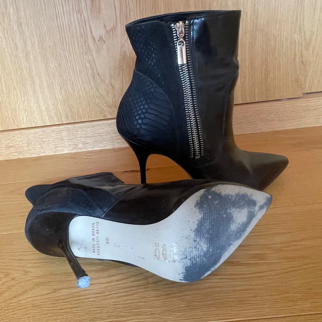 Svart stövlett, stl 41 - 92