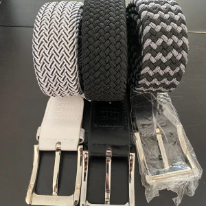 Flätade bälten - Helt nya flätade bälten, 3 olika färger.  Man kan även få dom i plast skickat och ihop som man kan se på sista bilden också.  Finns även fler bälten på mitt andra inlägg