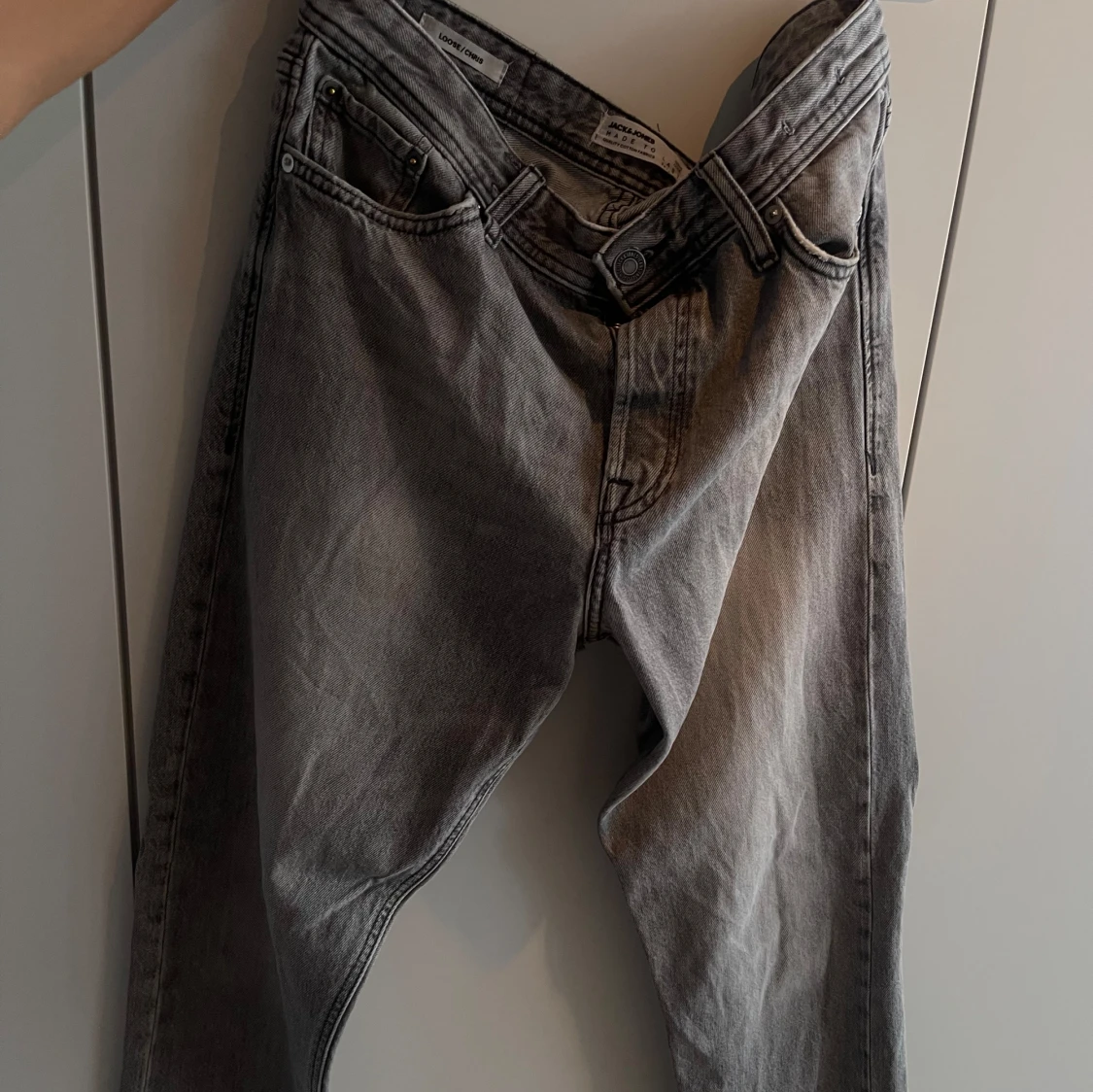 Gråa raka Jeans - 92