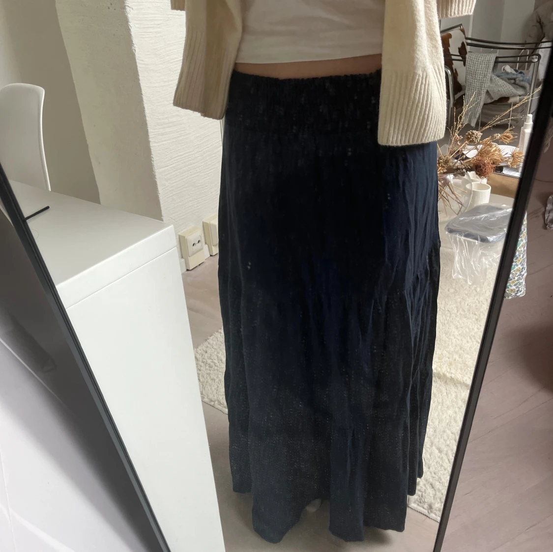 Mörkblå långkjol - 90