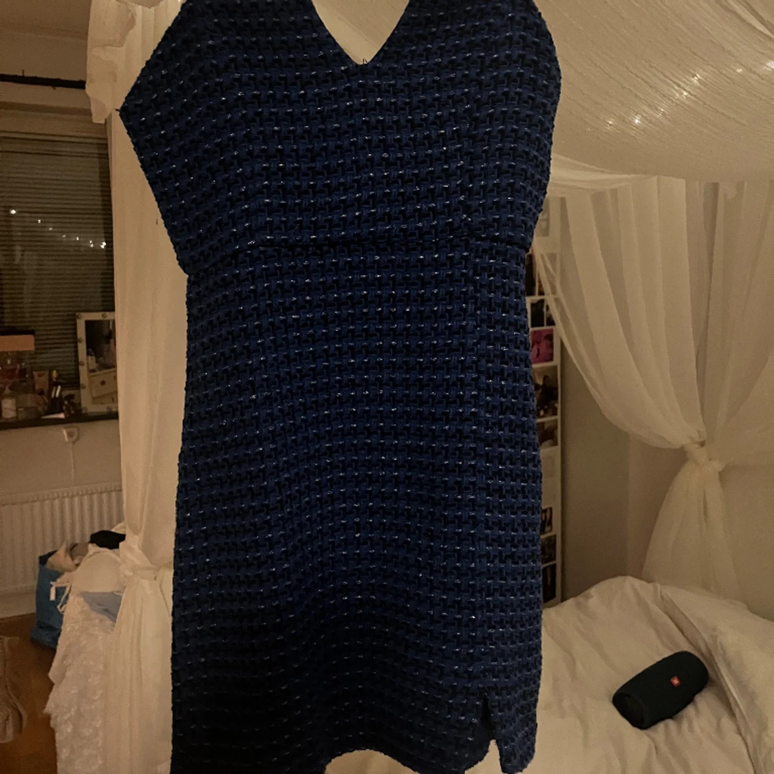 Blå mini klänning  - 90