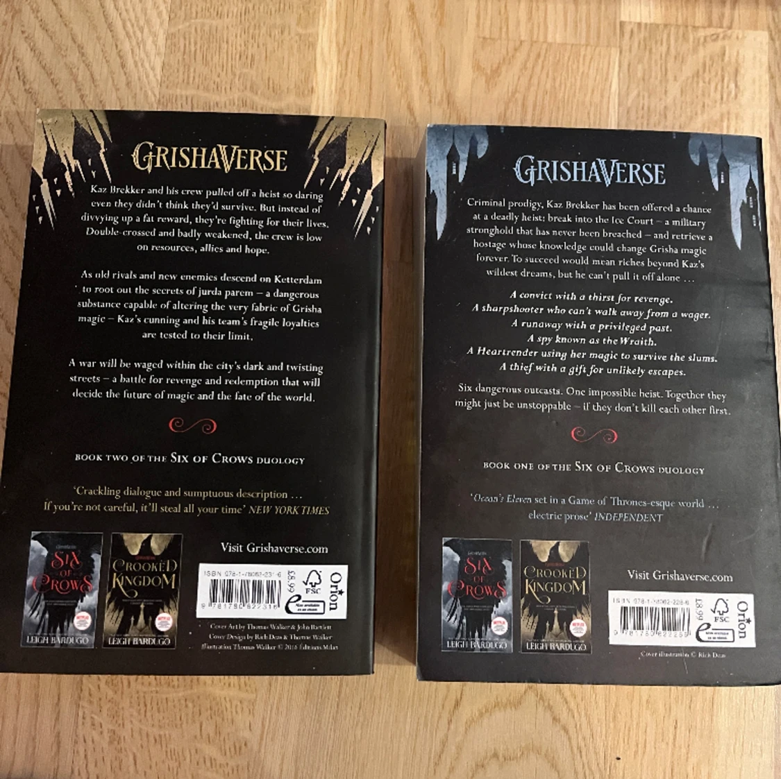 Crooked kingdom och six of crows - 90